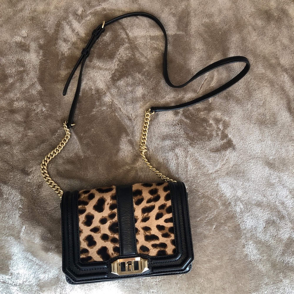 Rebecca Minkoff Small Love Calf Hair Crossbody Bag - Picture 4 of 6